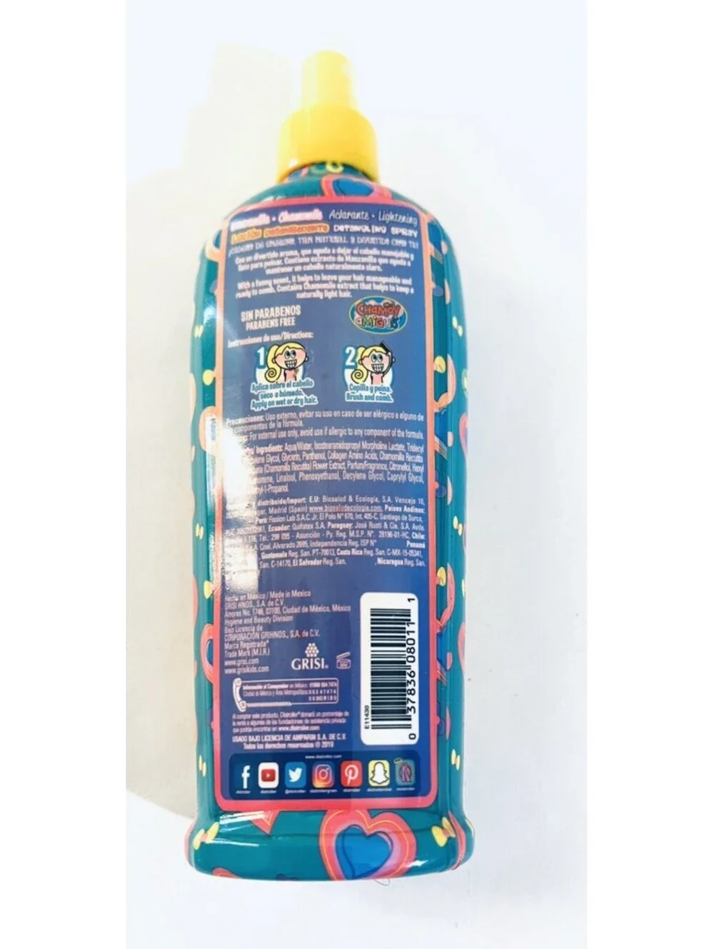 Grisi Kids Chamomile 2-in-1 Shampoo Detangler Spray 3-Pc Lot New